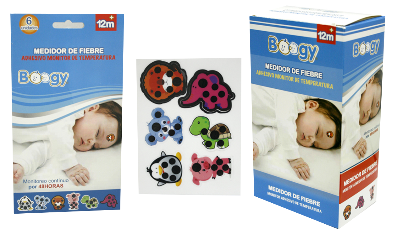 Monitor adhesivo de fiebre