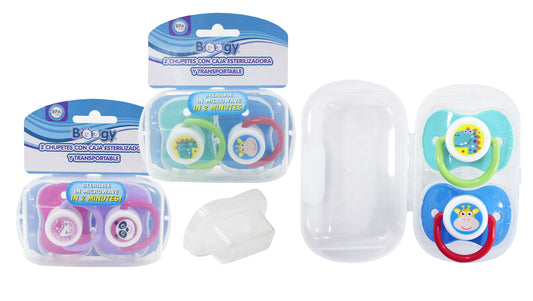 Set de 2 pacificadores para bebé