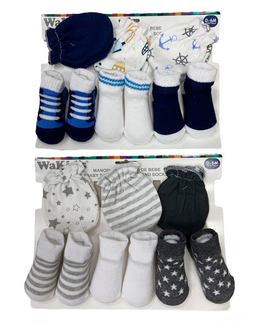 Set de guantes y medias para bebé