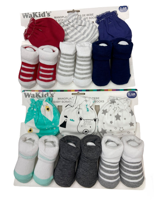 Set de guantes y medias