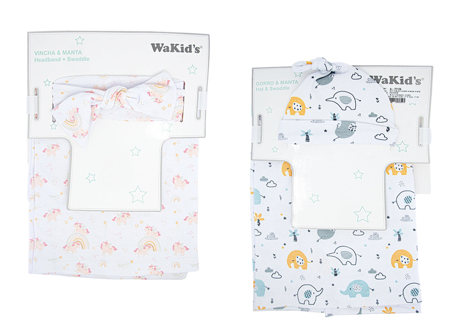 Set de cobija, gorro y vincha