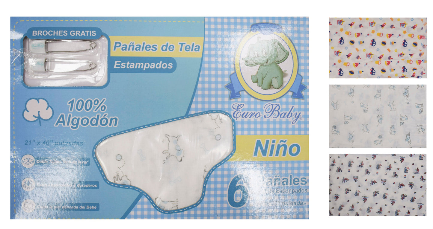 Pañales de tela (6 unidades)