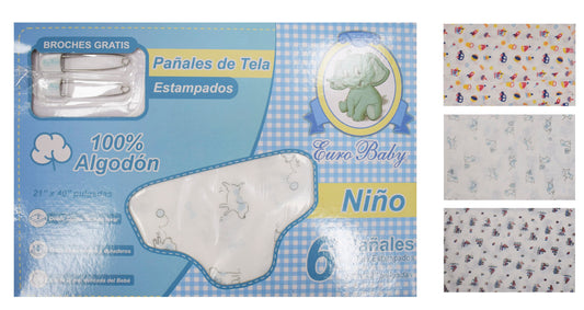Pañales de tela (6 unidades)