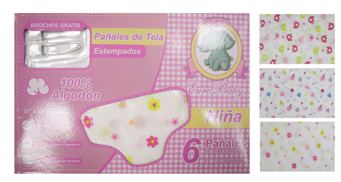 Pañales de tela (6 unidades)