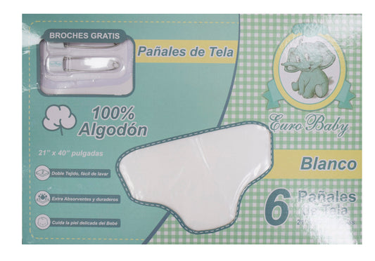 Pañales de tela (6 unidades)