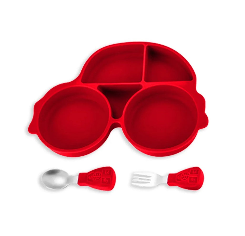Plato de silicona (modelo carritos)