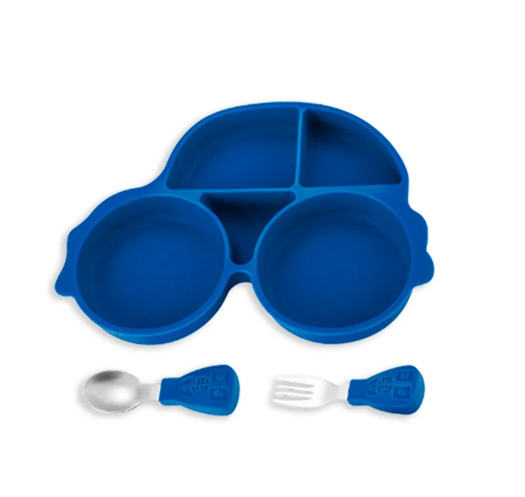 Plato de silicona (modelo carritos)