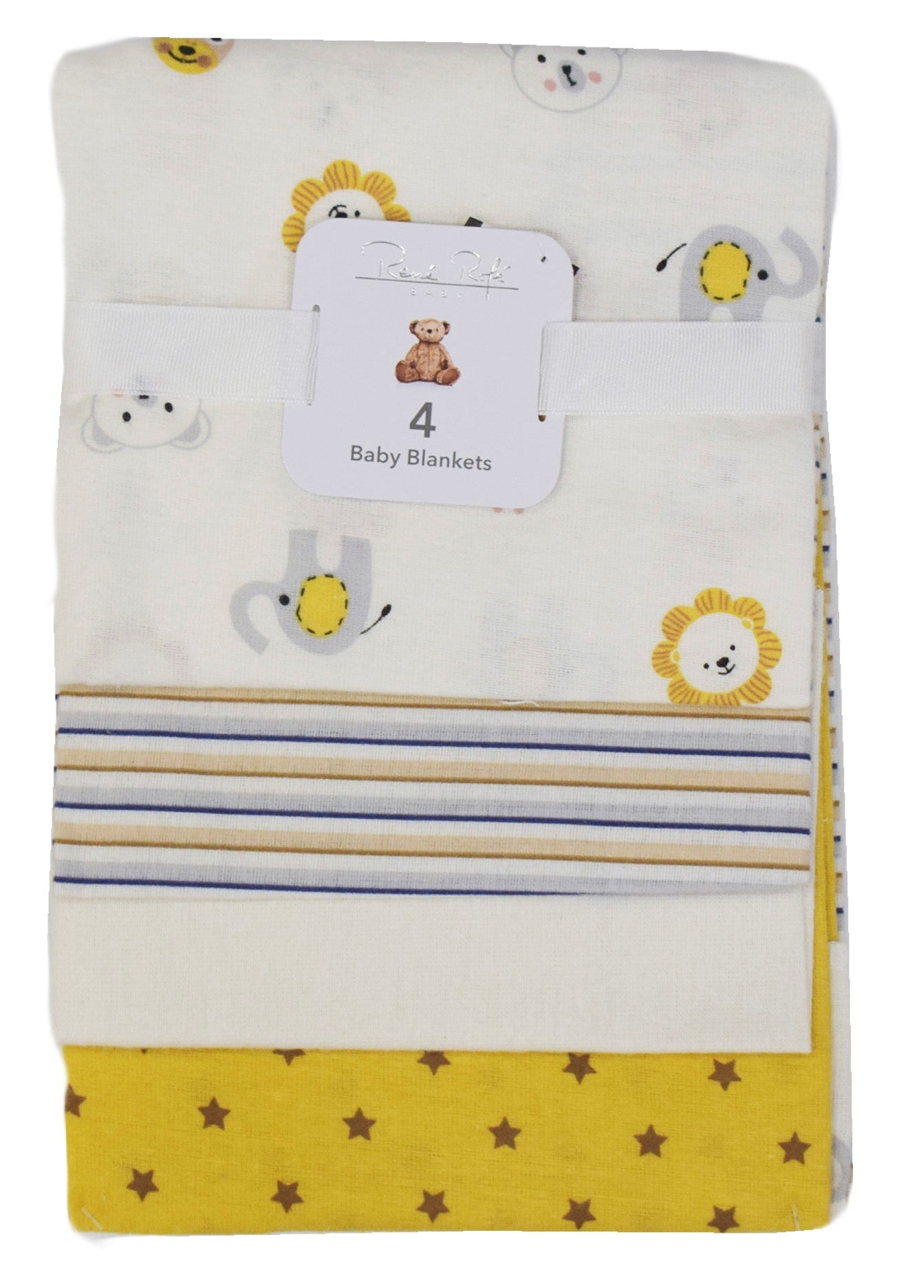 Set de 4 cobijas para bebé