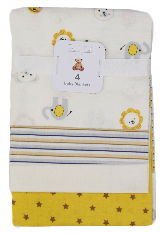 Set de 4 cobijas para bebé